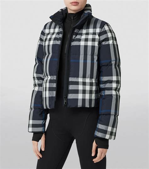 2015 winter burberry down jacket|burberry check cropped puffer jacket.